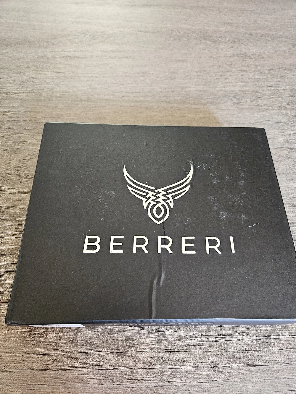 Berreri Black Leather Men's Bi-Fold Wallet-NWT